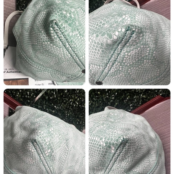 Tiffany & Co. Reversible Snakeskin Print Suede Tote - Picture 5 of 12